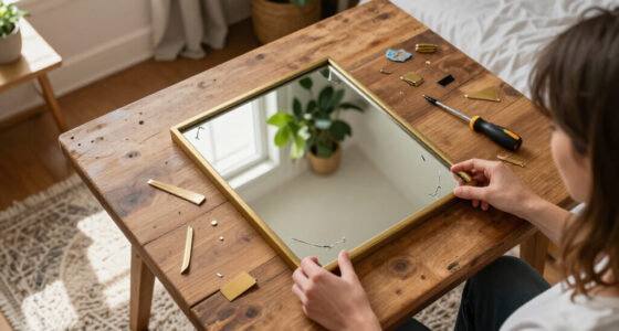 DIYer Makes A Broken Secondhand Mirror Look Straight From World Market