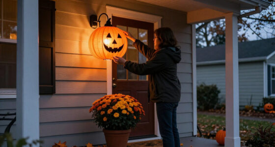 Turn Any Porch Light Into A Spooky Halloween Display With An Easy DIY